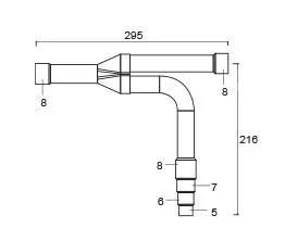 CZ-P1350PJ2BM Kit de connexion groupe extérieur 3 tubes (68 kW to 135 kW)