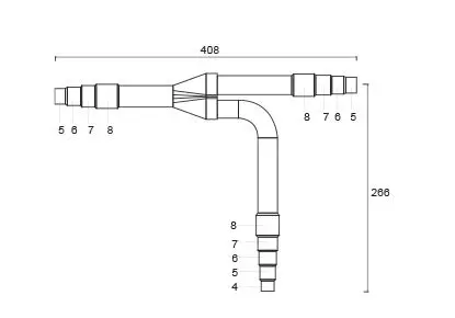 CZ-P680BH2BM Dérivateur 3 voies (22.4 kW à 68 kW)