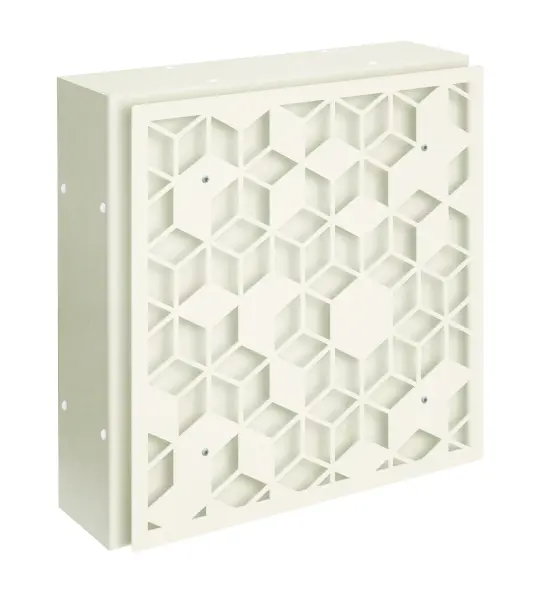 Cube acoustique option déco métal Héxa pour cube droit (mur anti bruit à composer )
