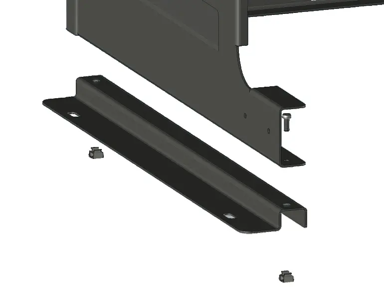 Réhausse et fixation au sol Cache climatisation - kit complet 2 supports aluminium réversibles