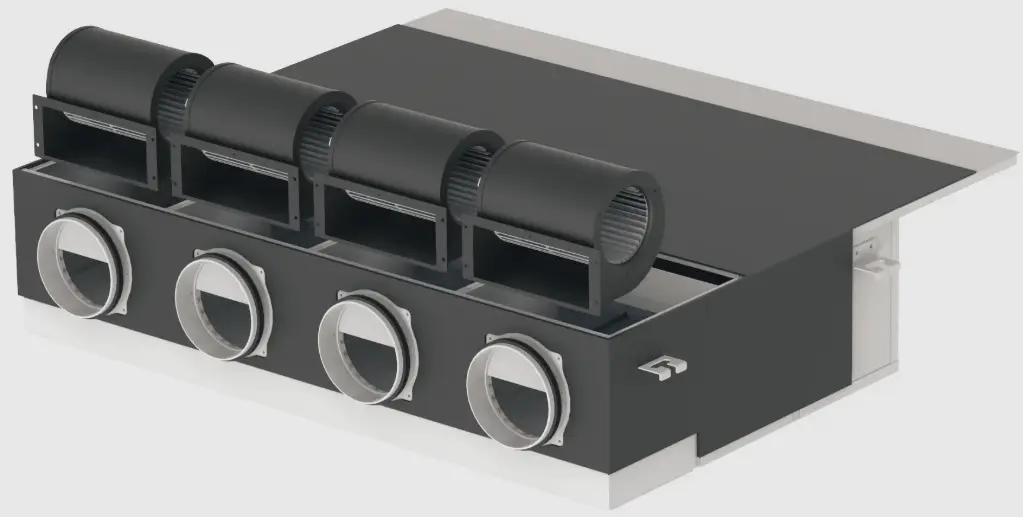 S-7110PQ41E Unité Intérieure PACi NX - Gainable multizone - 7kW - Monophasé R32 - 4 Bouches de ventilations 