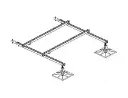 Système de montage modulable pour unité extérieure 1433x1000x415 mm Capacité : 500kg/m2
