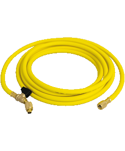 TF-FJV15M Flexible de charge 15 mètres jaune avec vanne (1/4"-1/4")