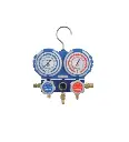 TF-VMG2-R134A Manomètre 2 voies en coffret (R22, R134a, R404A & R407C) avec 3 flexibles 1,5 m