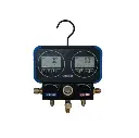 TF-VRM2-0101i Manomètre électronique 2 voies tous fluides coffret classe 0.4 avec 3 flexibles 1,5 m et 2 adapt.