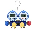 TF-VDG-4-S1 Manomètre électronique 4 voies en coffret avec 3 x flexibles 1/4"- 5/16" et flexible de charge 3/8"