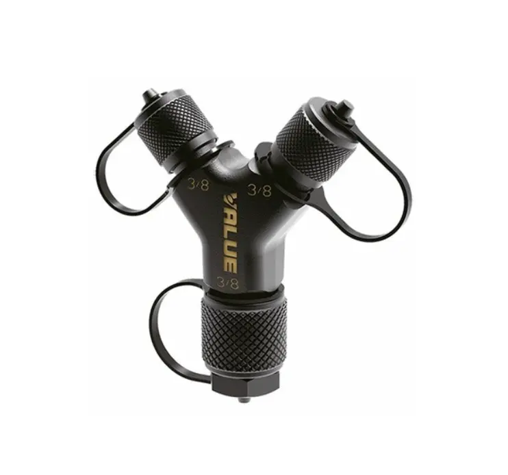 TF-VRF1028 Raccord d'évacuation et de transfert rapide 3/8"-3/8"-3/8" - Rapid Y