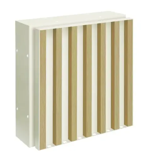 Cube acoustique option déco bois Wood pour cube droit ( mur anti-bruit à composer ) 