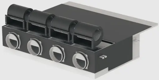 [S-7110PQ41E] S-7110PQ41E Unité Intérieure PACi NX - Gainable multizone - 7kW - Monophasé R32 - 4 Bouches de ventilations 