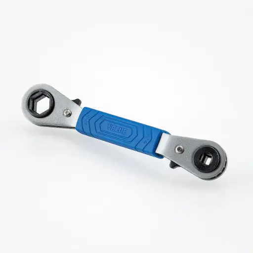 [TF-VRT201] TF-VRT201 Clé à cliquet carré coudée réversible 3/16", 1/4", 5/16", 3/8"
