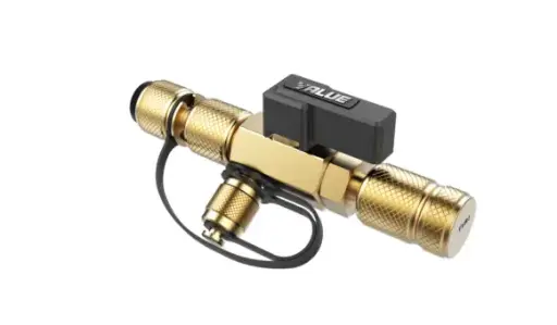[TF-VCR1] TF-VCR1 Démonte Schrader sous pression avec prise de pression et de récupération - 1/4" et 5/16"