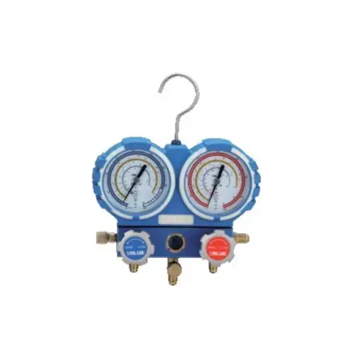 [TF-VMG2-R410A-04] TF-VMG2-R410A-04 Manomètre 2 voies sous blister (R22, R134a, R407C & R410A) sans flexible